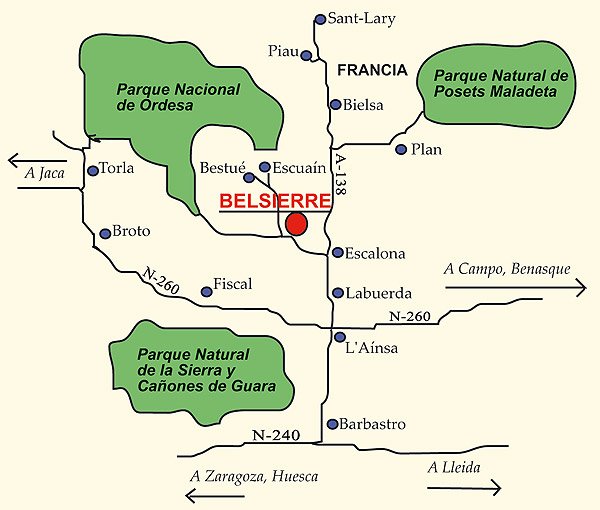 mapa de Casa Pirinea