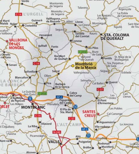 mapa de La Casa Pairal De La Marca