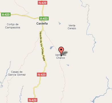 mapa de La Venta del Charco