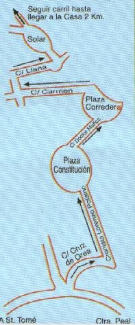 mapa de Casa Rural La Fabrica De Nacelrio