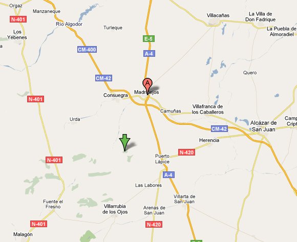 mapa de Casa Rural Virgen Del Rosario
