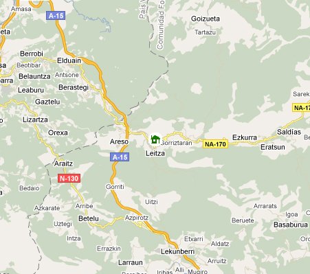 mapa de Casa Rural Lizartzanea