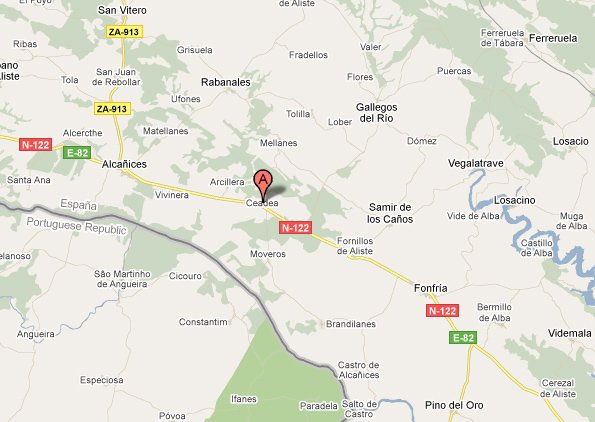 mapa de Alojamiento Rural La Cantina