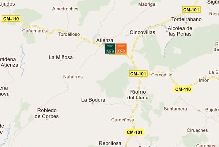 mapa de Hotel Convento Santa Ana