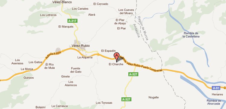 mapa de Cortijo Los Azulares