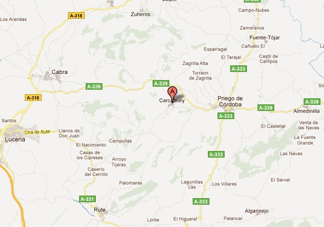 mapa de Casa Rural La Pililla