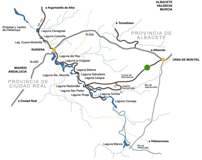 mapa de Casas Rurales El Palomar
