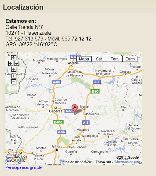 mapa de Hotel Rural El Labriego