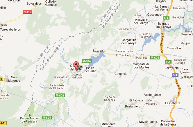 mapa de El Refugio De La Sa�ca