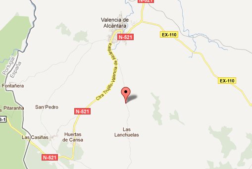 mapa de Casa Rural El Bujío