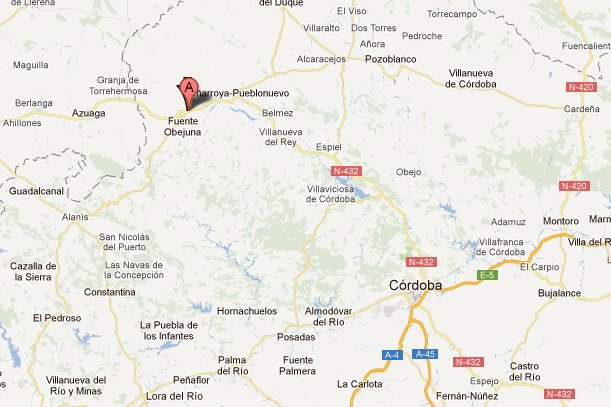 mapa de Hotel Rural Romero Torres