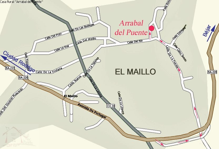 mapa de Arrabal Del Puente