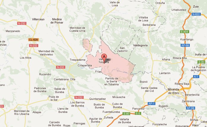 mapa de Albergue Valle De Tobalina