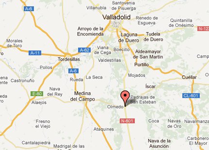 mapa de La Olmedana