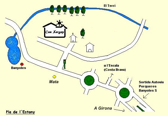 mapa de Can Xargay