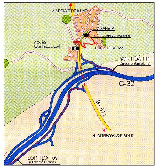mapa de L�anxaneta