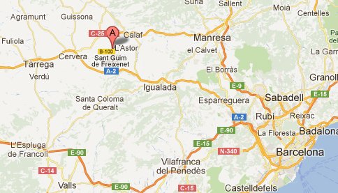 mapa de Cal Carulla