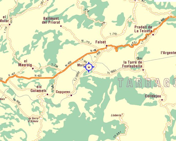 mapa de Ca La Viola