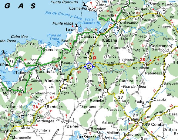 mapa de Hotel Rustico** Casa Do Vento