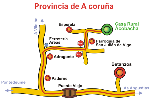 mapa de A Cobacha