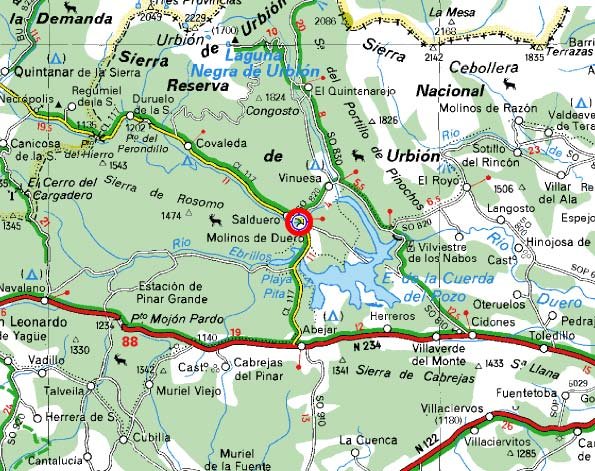 mapa de Casa Rural El �ltimo Carretero