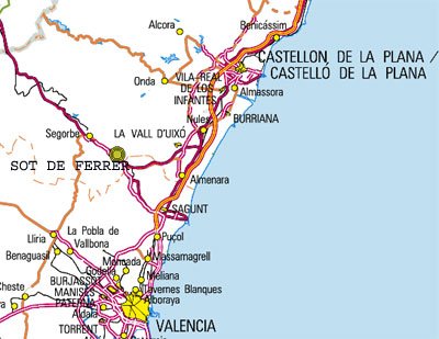 mapa de La Almazara