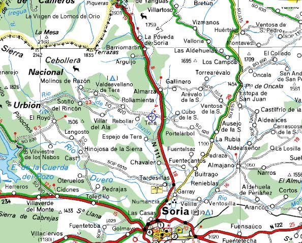 mapa de El Balc�n De Tera
