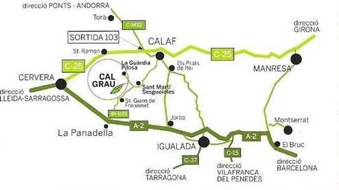 mapa de Cal Grau De Torremetzena