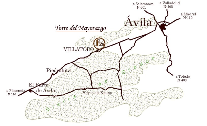 mapa de Posada Real Torre Del Mayorazgo