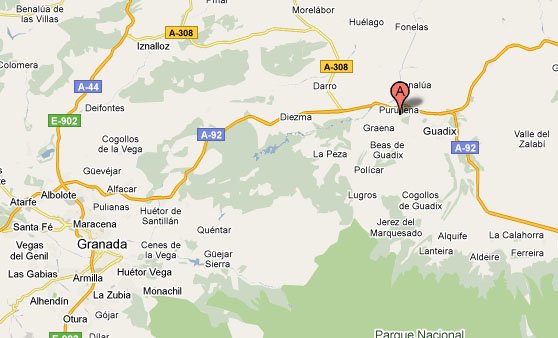 mapa de Cuevas Olmos