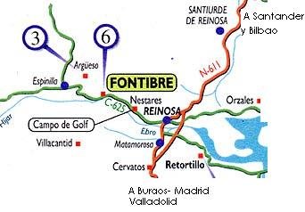 mapa de Posada Rural Fontibre
