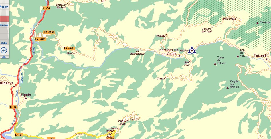 mapa de Cal Pallerola