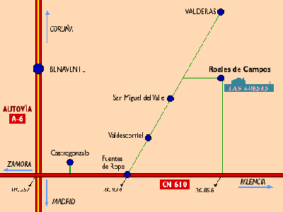 mapa de Las Mieses