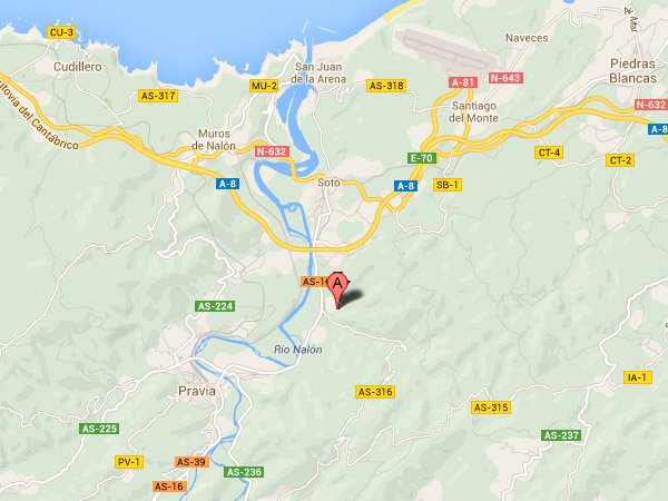 mapa de La Casa De Riberas