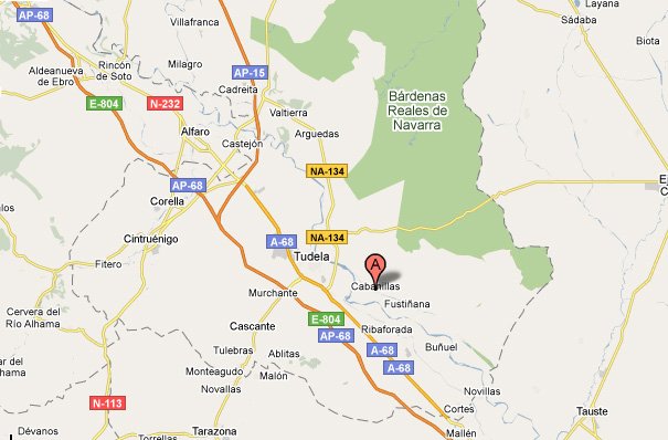 mapa de La Vereda Del Cierzo