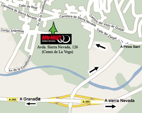 mapa de Mamut Sierra Nevada