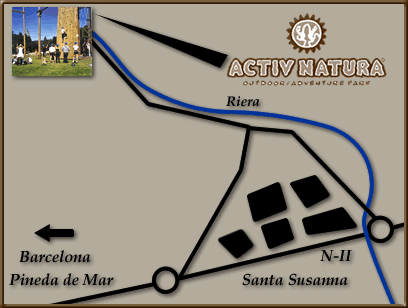 mapa de Activ Natura Parque De Aventura