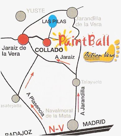 mapa de Action Vera