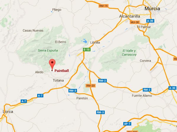 mapa de Paintball El Reloj