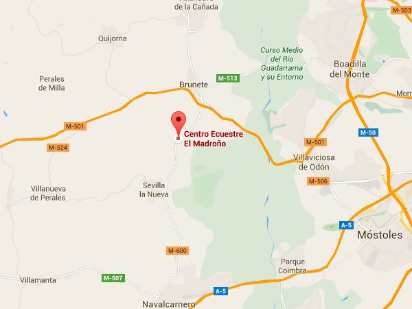 mapa de Centro Ecuestre Brunete - El Madro�o