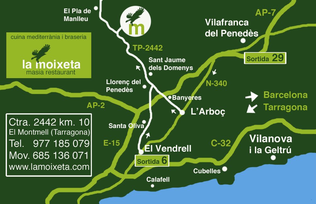 mapa de La Moixeta