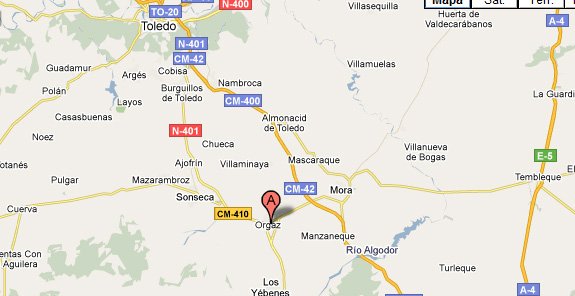 mapa de Meson Las Bodegas